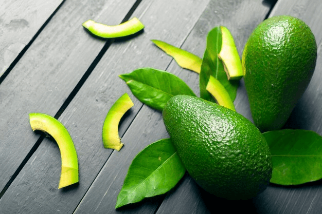 Fuerte avocado on vine